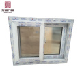 Ventanas corredizas de material UPVC, ventana de PVC con doble acristalamiento